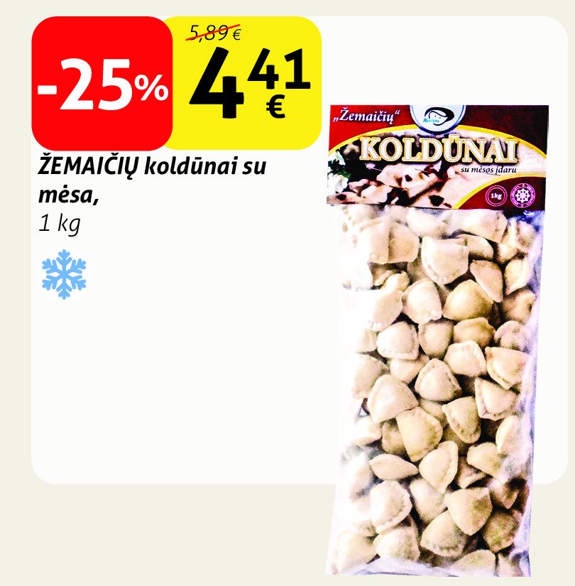 ŽEMAIČIŲ koldūnai su mėsa, 1 kg