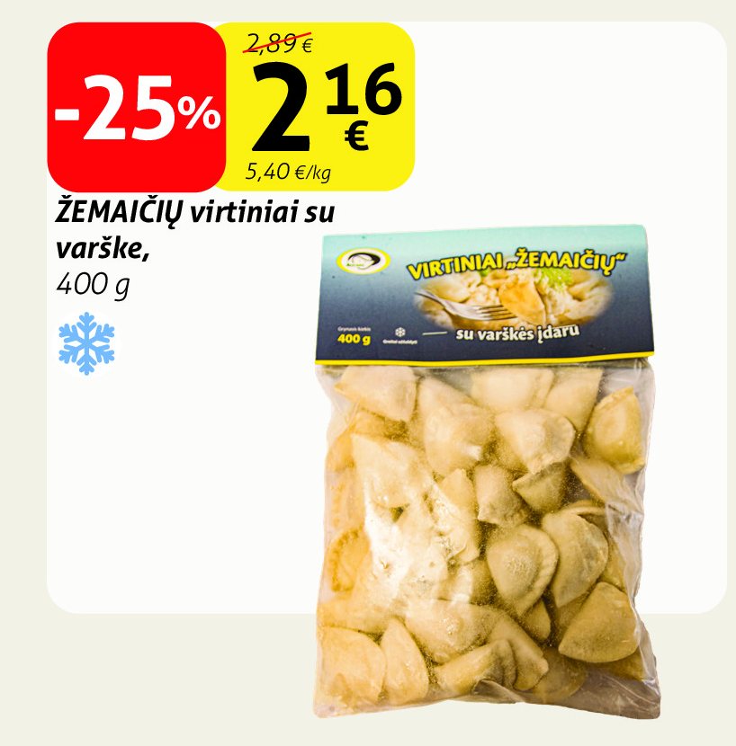 ŽEMAIČIŲ virtiniai su varške, 400 g