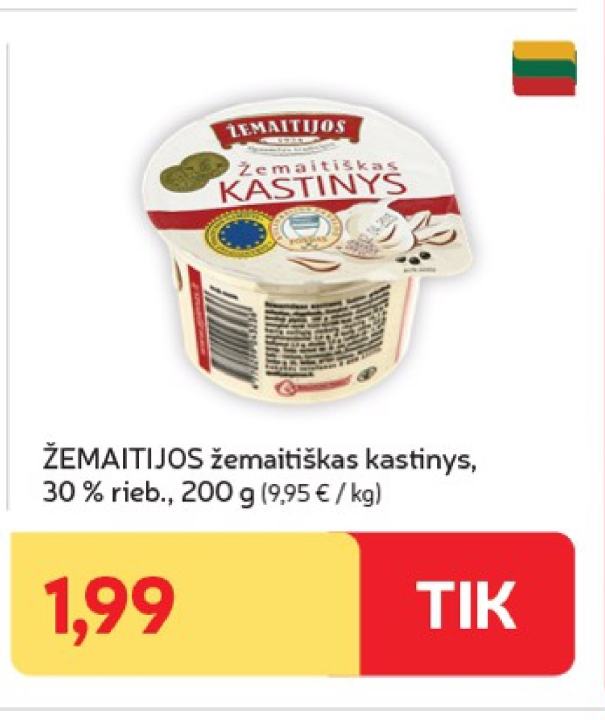 ŽEMAITIJOS žemaitiškas kastinys, 200 g