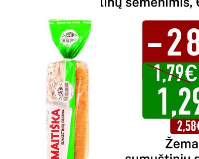 Žemaitiška sumuštinių duona Trejos Girnos, 500 g