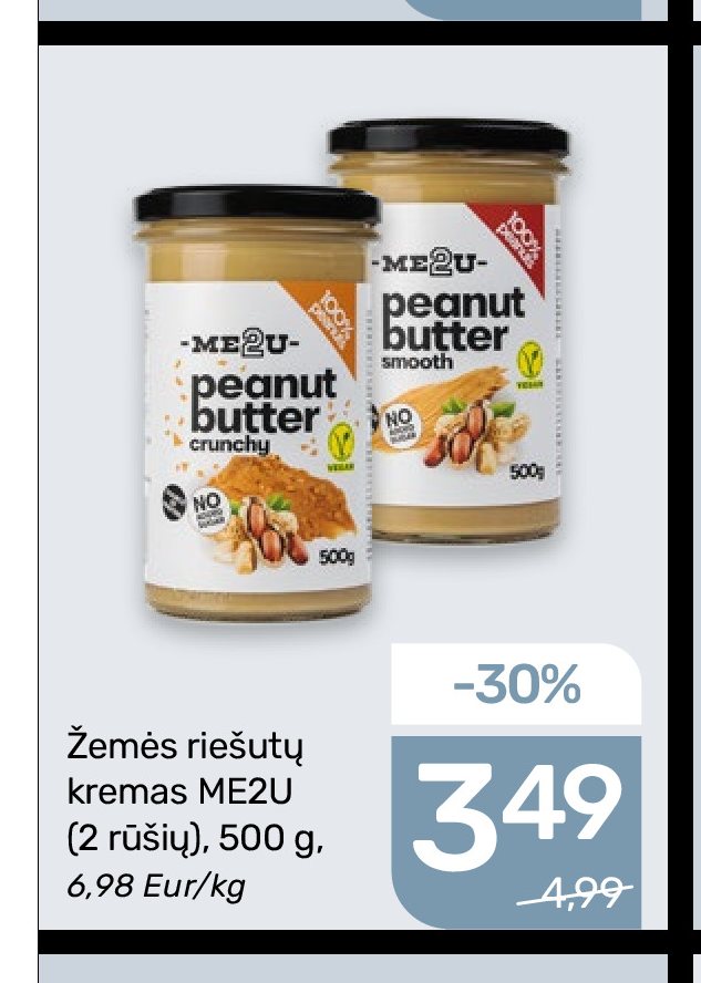 Žemės riešutų kremas ME2U, 500 g