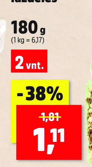 Žemės riešutų lazdelės, 180 g