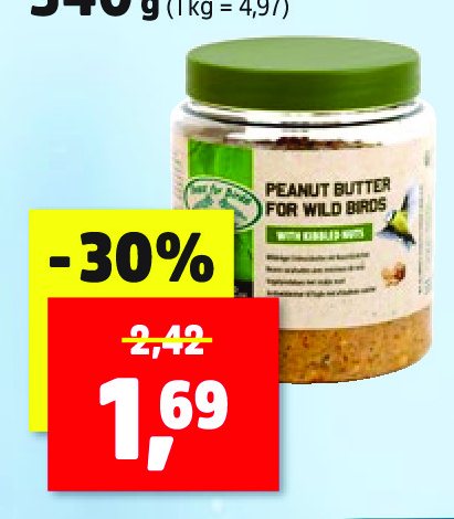 Žemės riešutų sviestas laukiniams paukščiams, 340 g