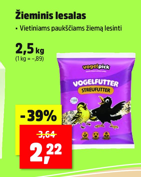 Žieminis lesalas, 2.5 kg