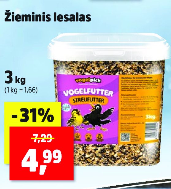 Žieminis lesalas, 3 kg