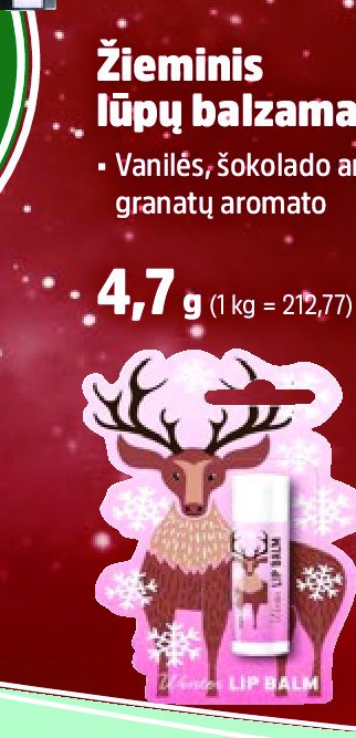 Žieminis lūpų balzamas, 4.7 g
