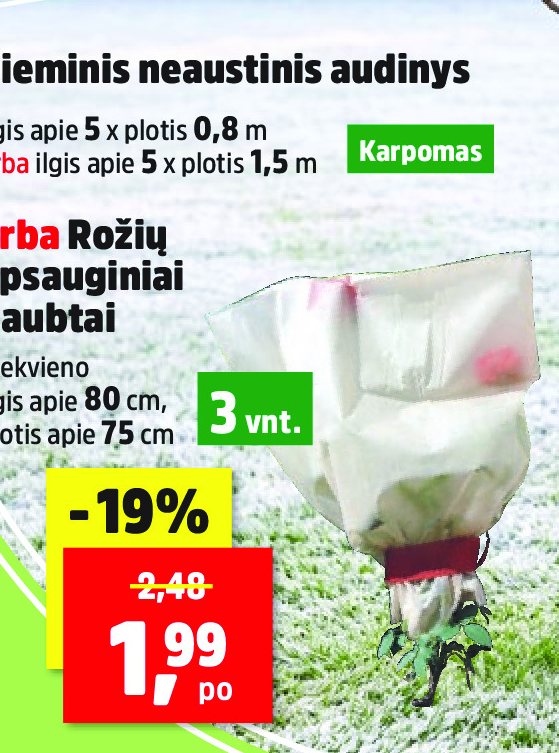 Žieminis neaustinis audinys, 0.8 m