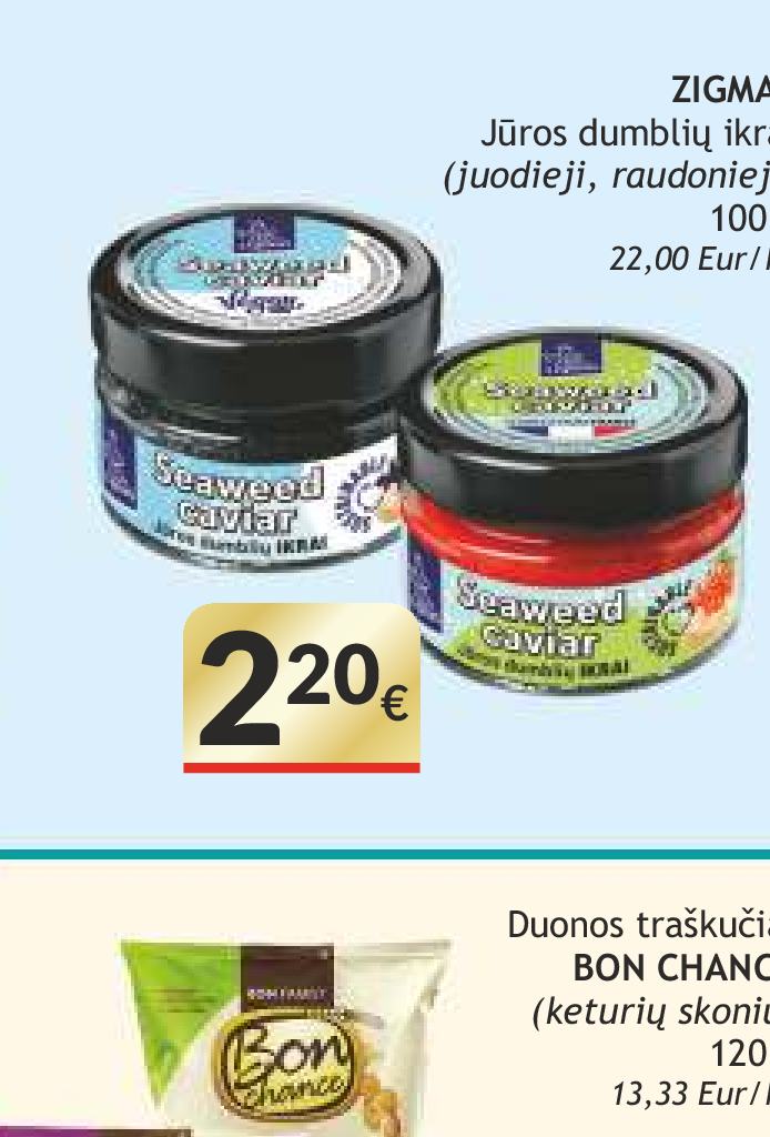 ZIGMAS Jūros dumblių ikrai, 100 g