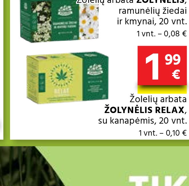 Žolelių arbata ŽOLYNĖLIS RELAX, 20 vnt