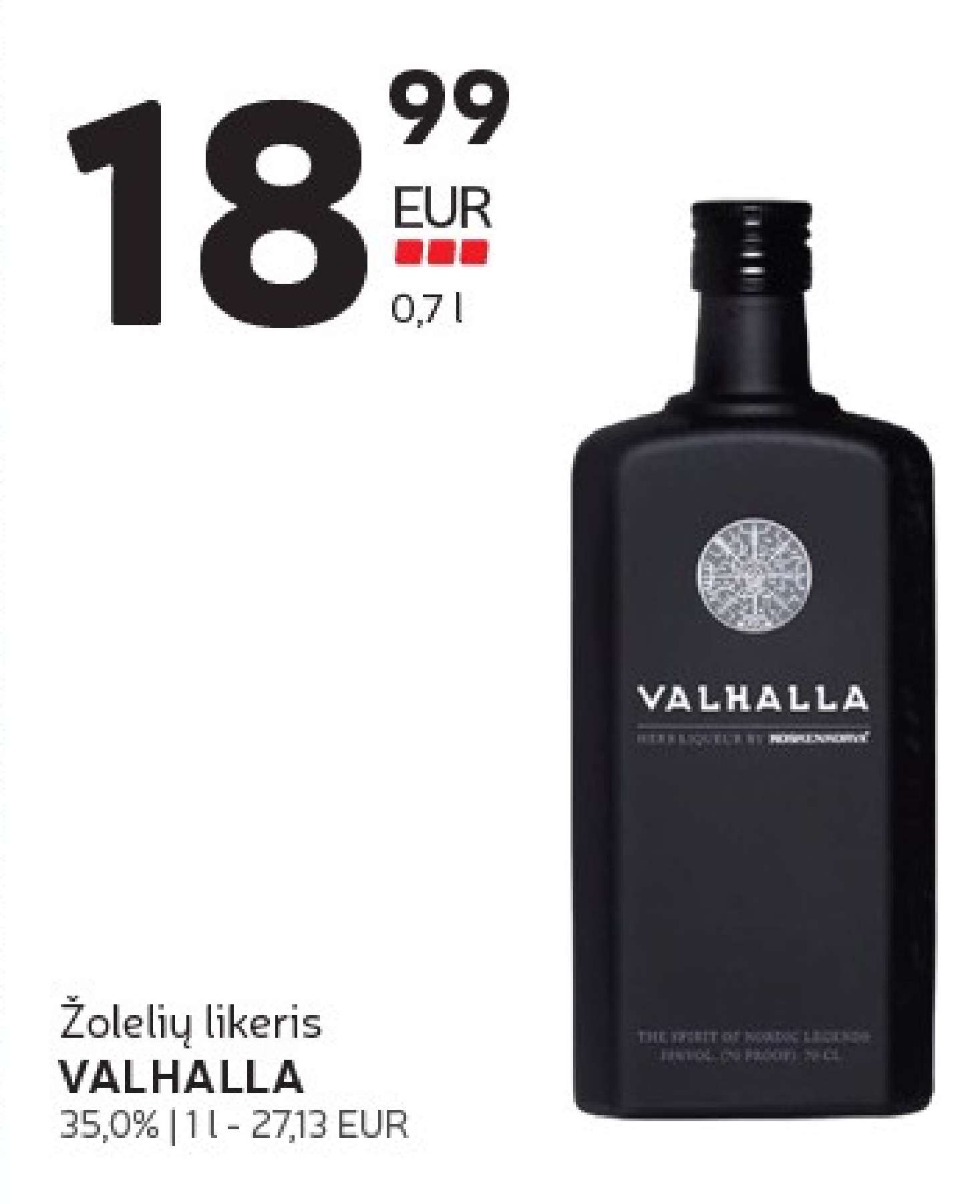Žolelių likeris VALHALLA, 1 l
