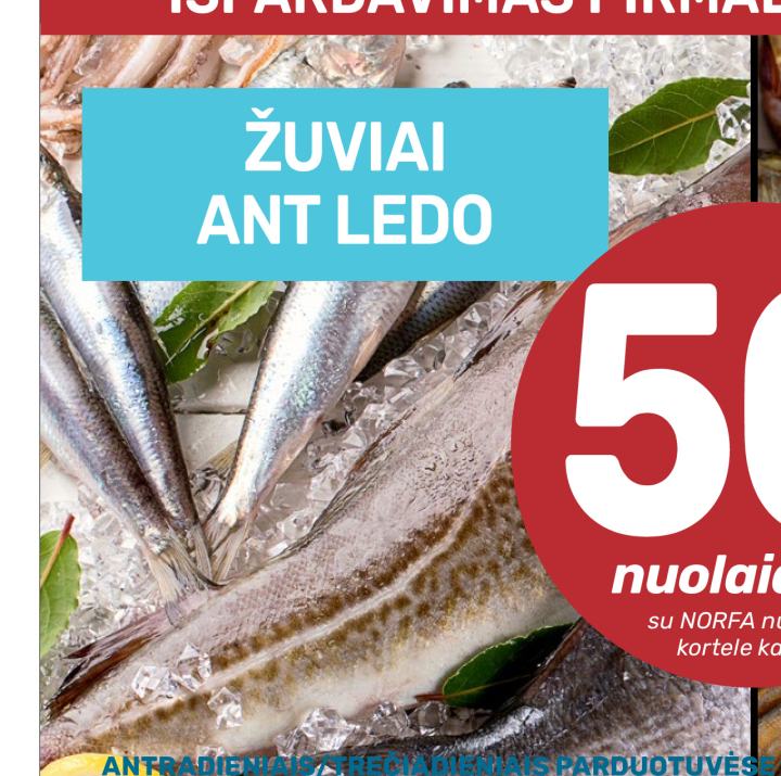 ŽUVIAI ANT LEDO