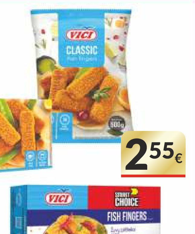 Žuvų piršteliai VIČI CLASSIC, 500 g