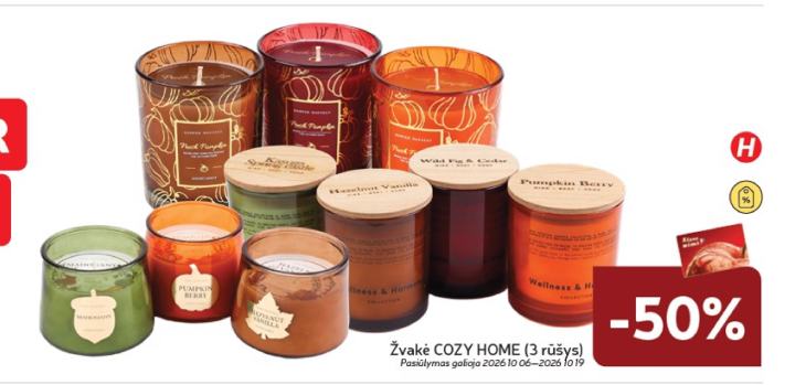 Žvakė COZY HOME