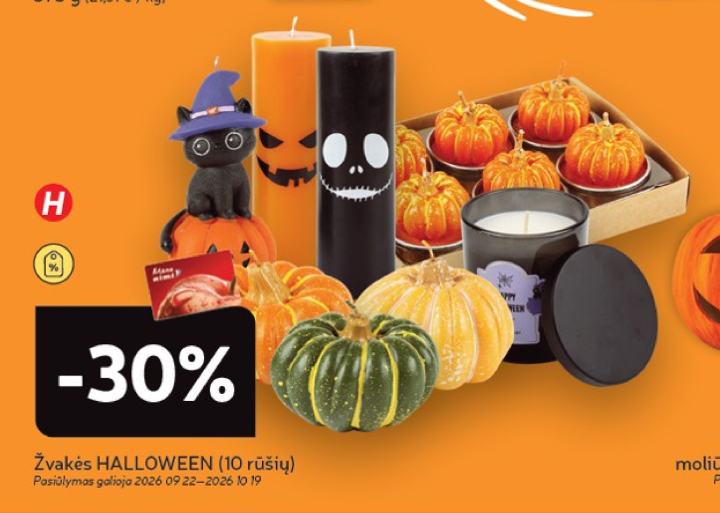 Žvakės HALLOWEEN