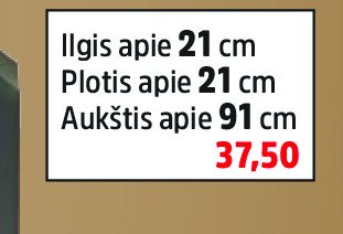 Žvakidė ant stovo, 21 cm