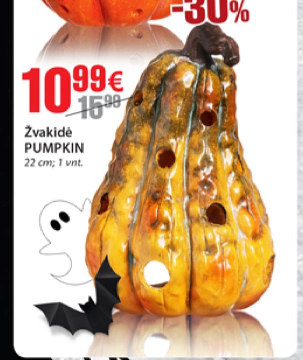 Žvakidė PUMPKIN, 22 cm