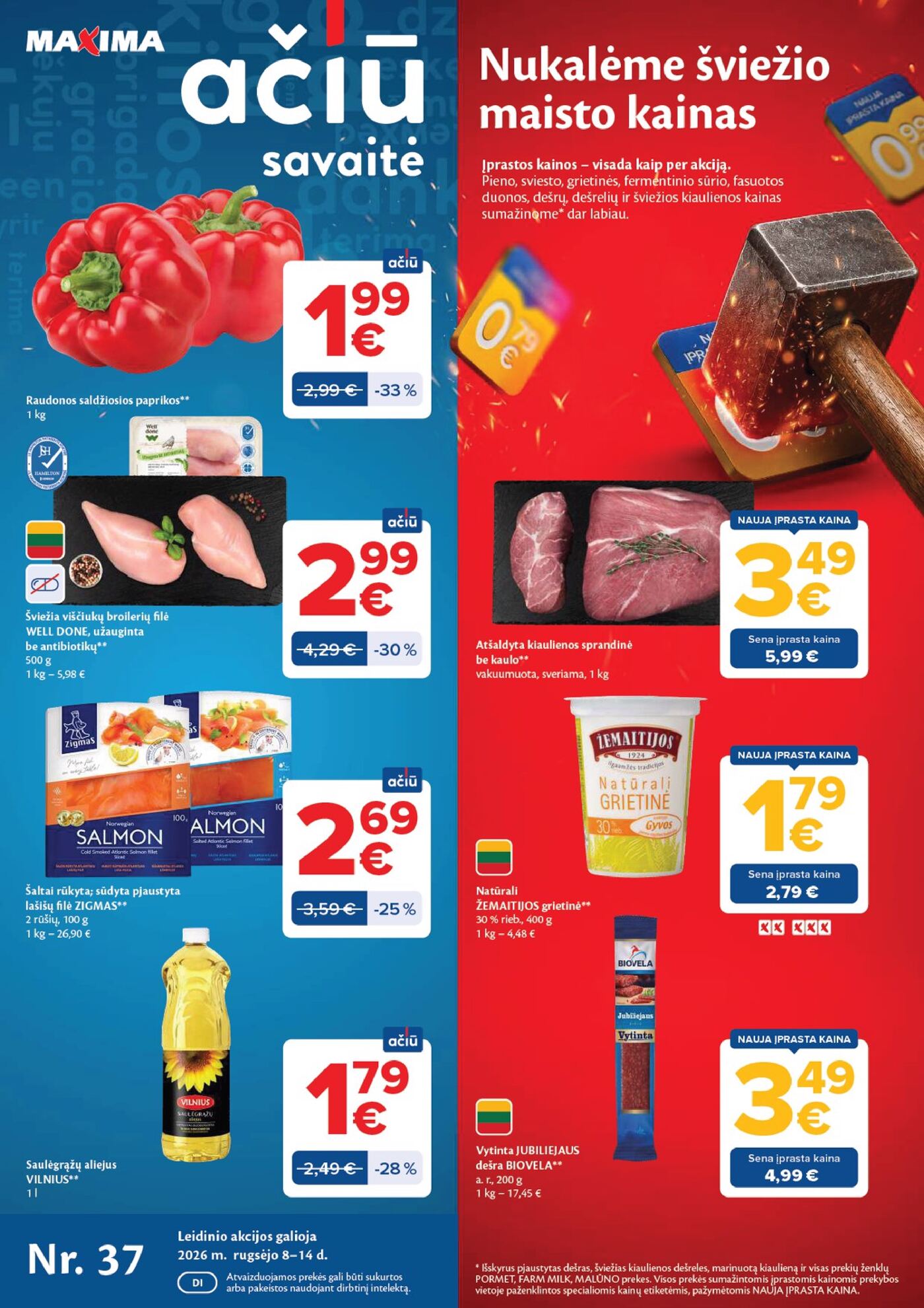 Naujas Maxima leidinys - AČIŪ savaitinis leidinys Nr. 37 Nr.37 – 1 puslapis