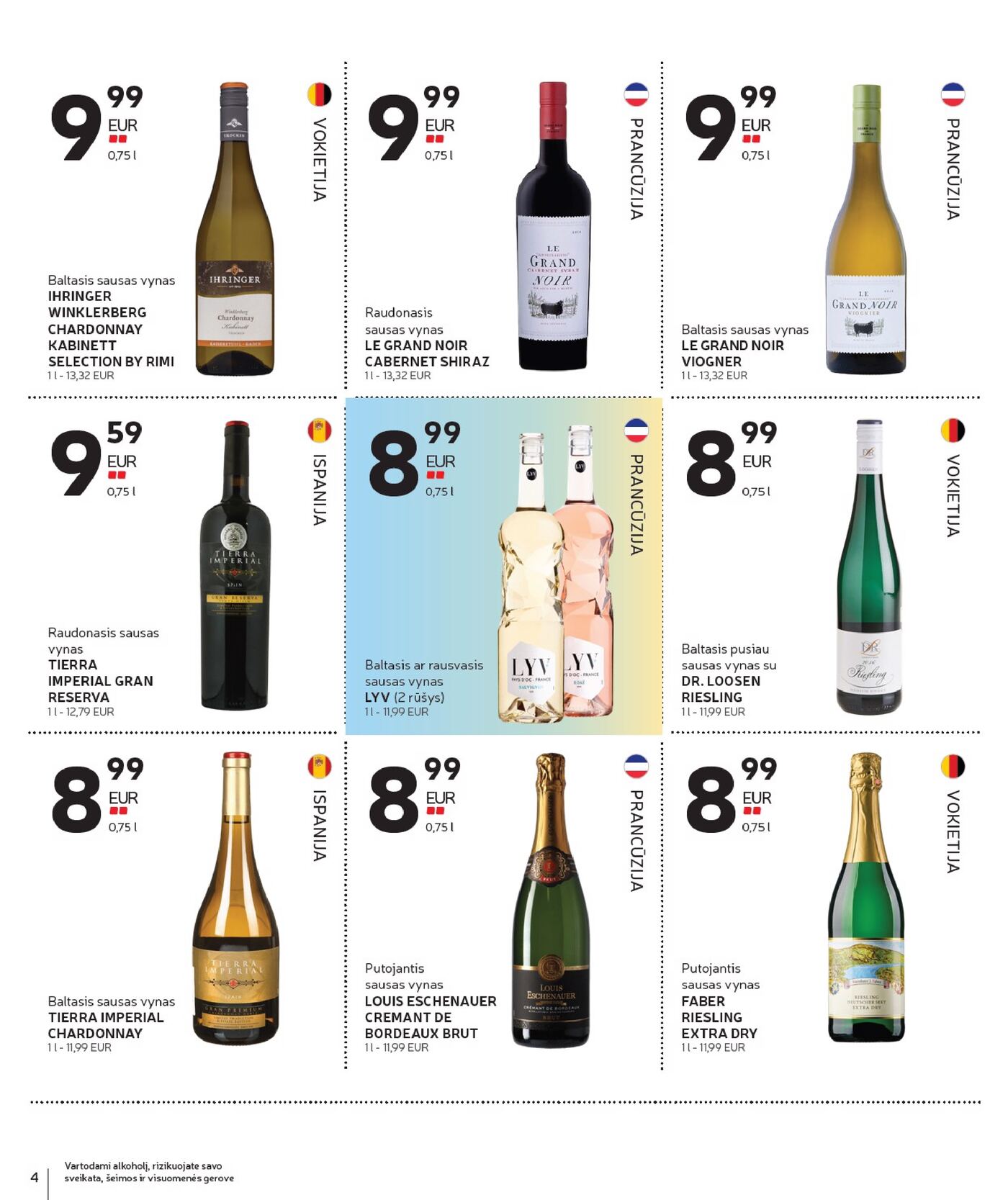 Naujas Rimi leidinys - Alkoholinių gėrimų asortimento katalogas Nr. 18 Nr.18 – 4 puslapis