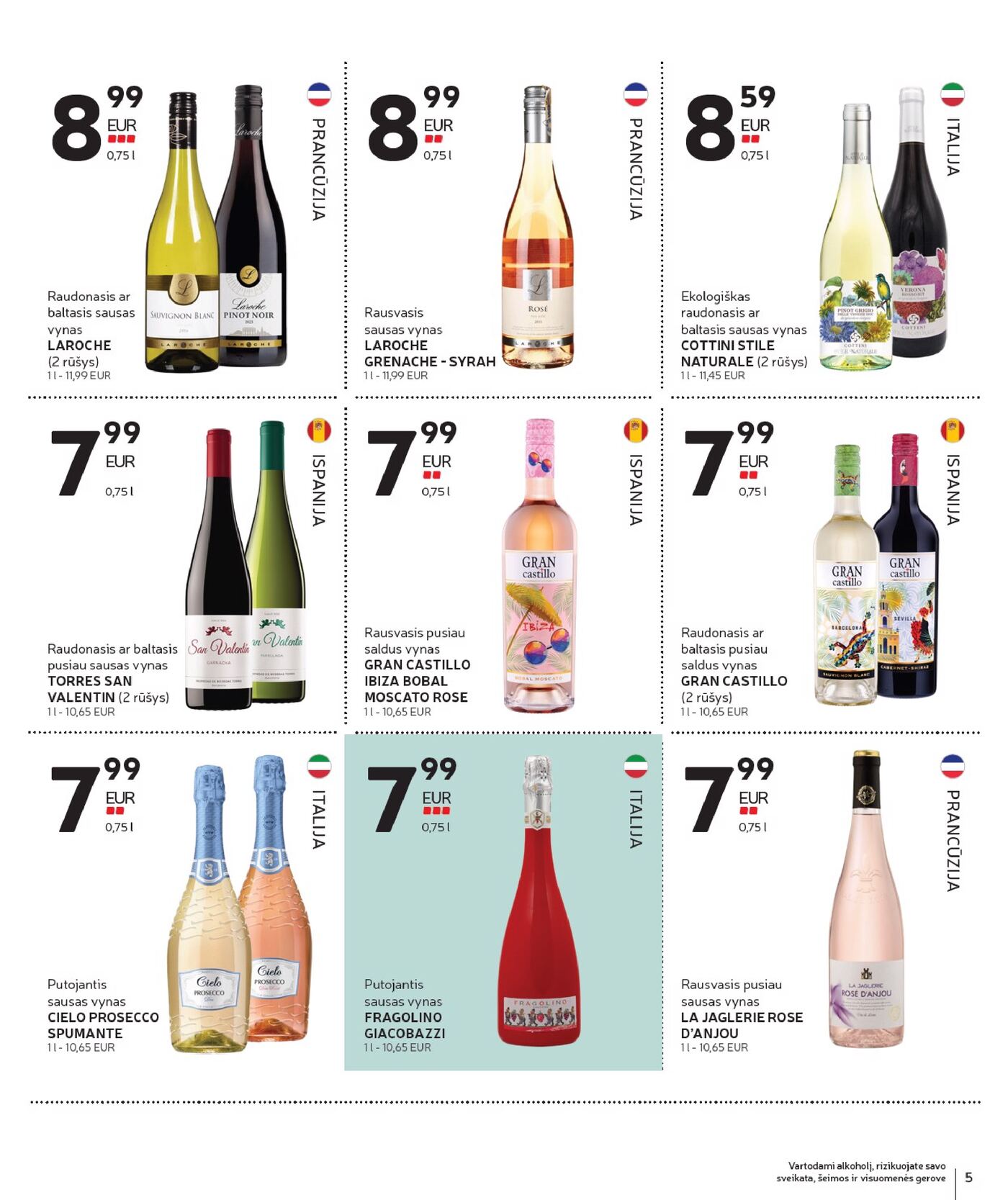 Naujas Rimi leidinys - Alkoholinių gėrimų asortimento katalogas Nr. 18 Nr.18 – 5 puslapis