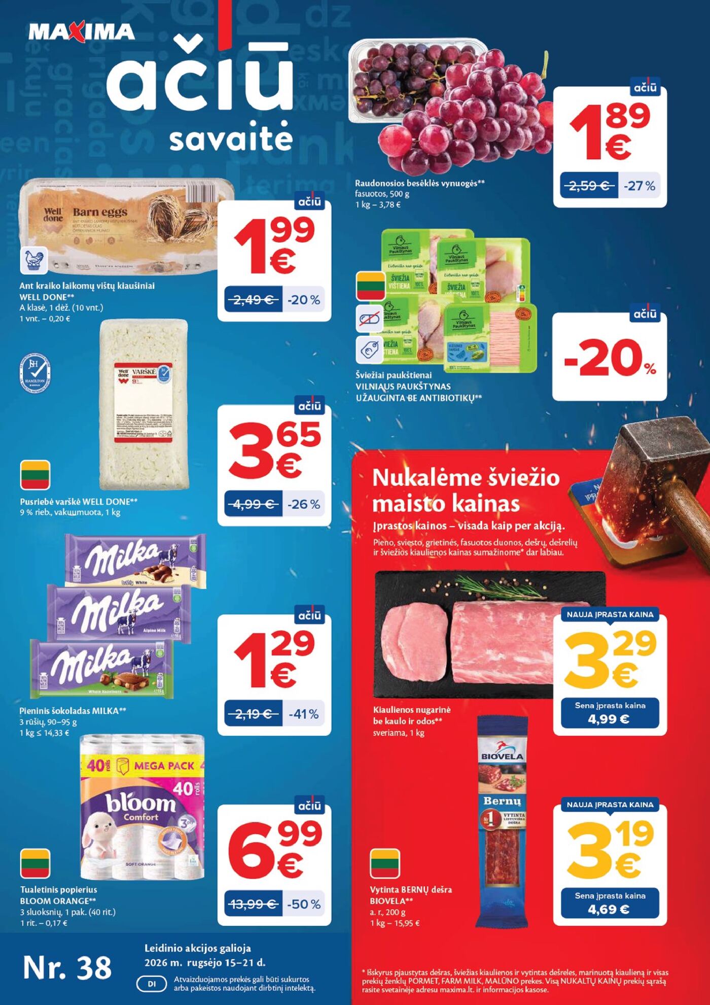 Naujas Maxima leidinys - AČIŪ savaitinis leidinys Nr. 38 Nr.38 – 1 puslapis