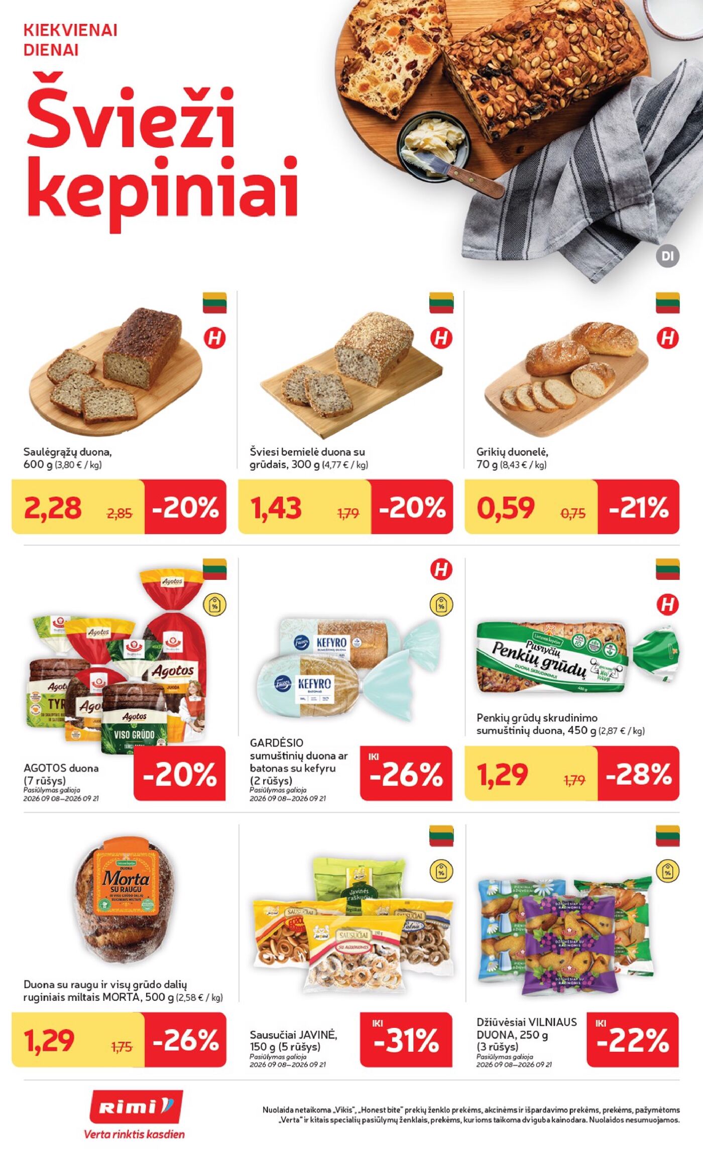 „Rimi“ savaitinis leidinys Nr. 38 (2026.09.15 - 2026.09.21) – 12 puslapis