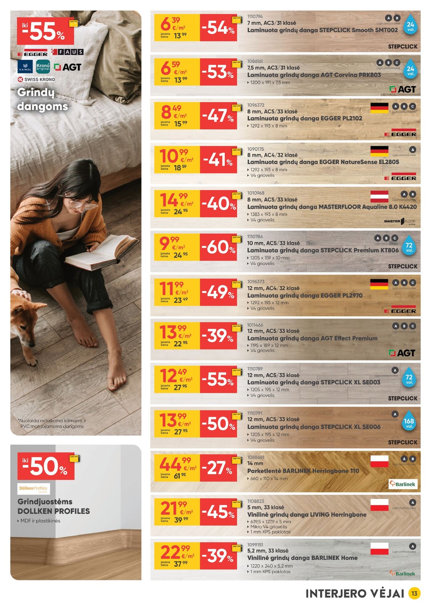 Moki Veži kainynas Nr. 10 – 13 puslapis