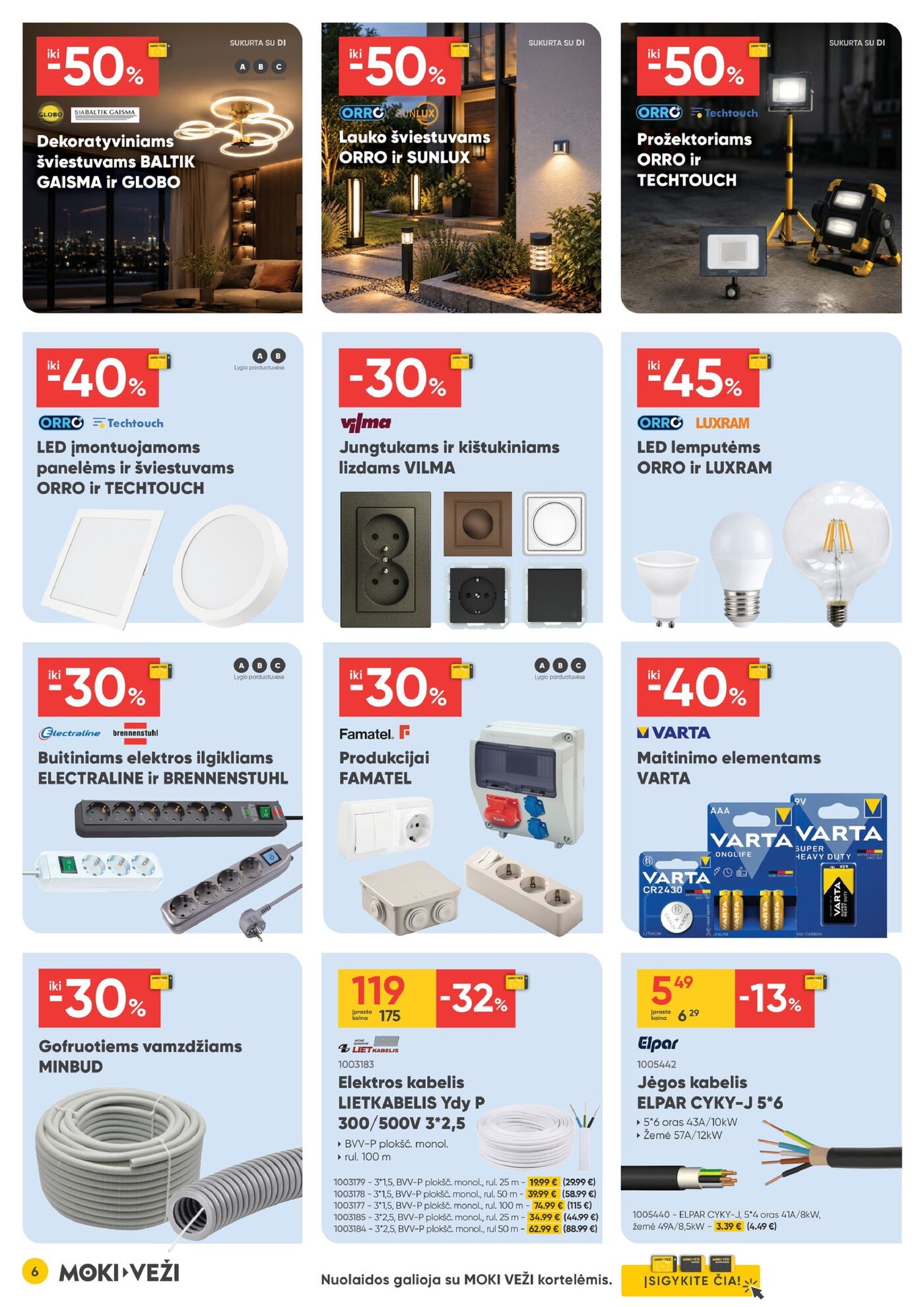 Moki Veži kainynas Nr. 10 – 6 puslapis