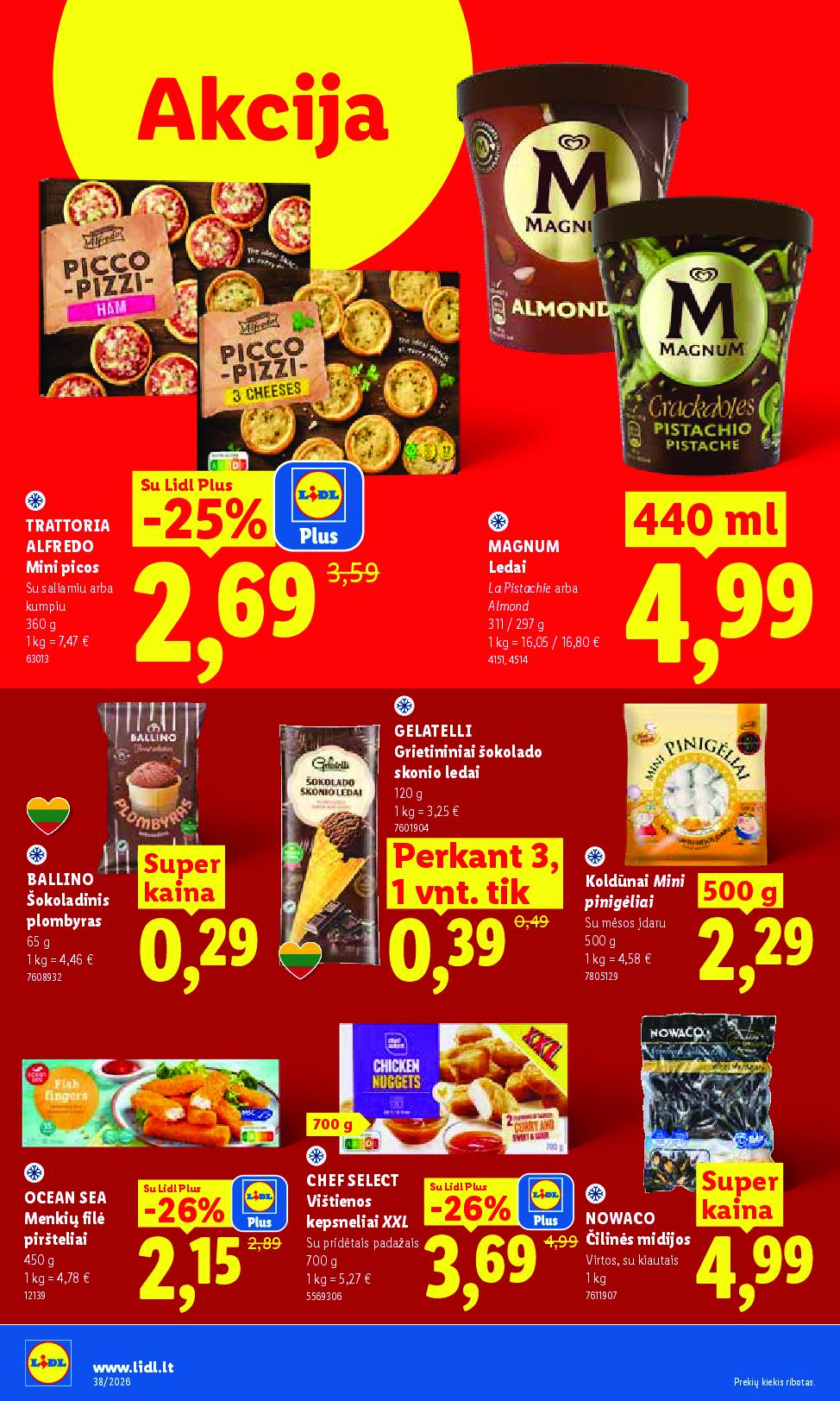 Naujas Lidl leidinys - MAISTO PREKIŲ PASIŪLYMAI Nr.38 – 10 puslapis
