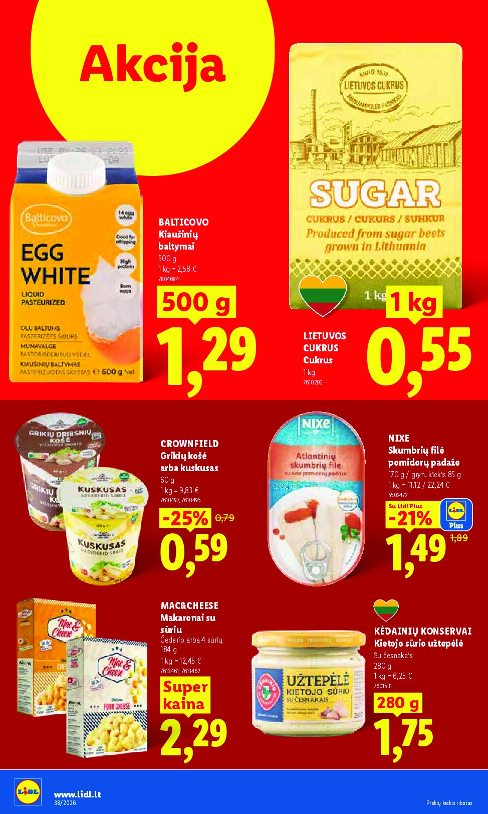 Naujas Lidl leidinys - MAISTO PREKIŲ PASIŪLYMAI Nr.38 – 12 puslapis