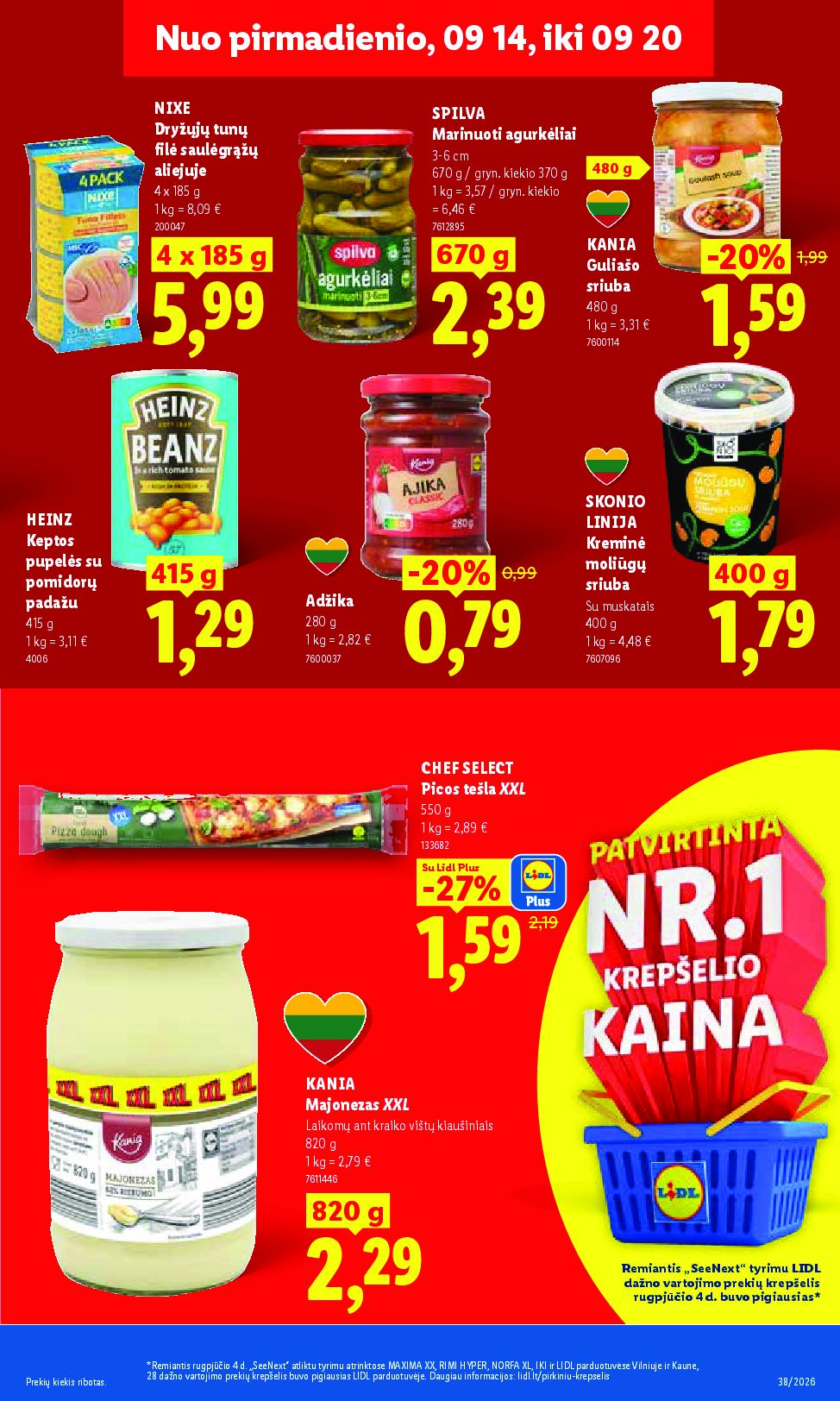 Naujas Lidl leidinys - MAISTO PREKIŲ PASIŪLYMAI Nr.38 – 13 puslapis
