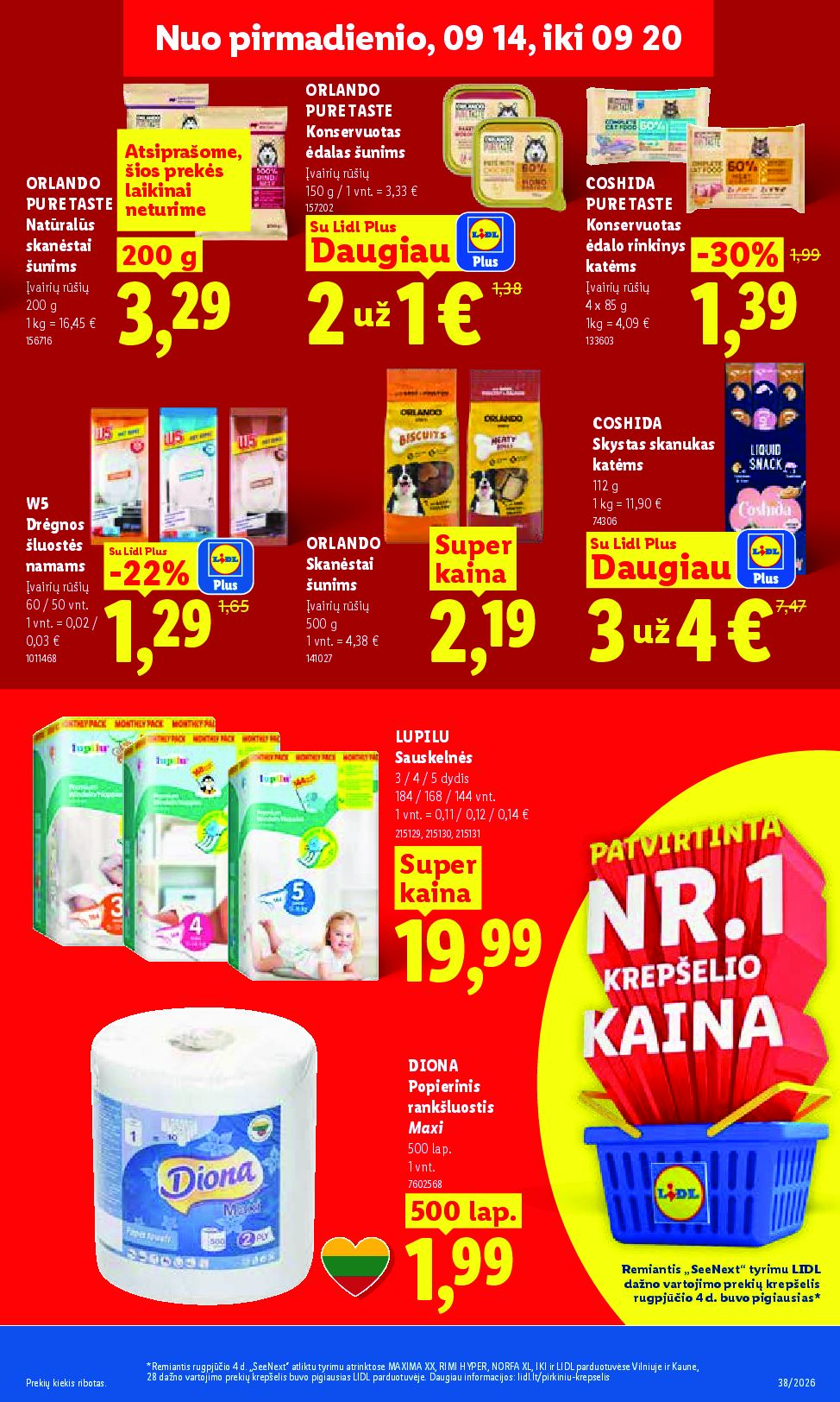 Naujas Lidl leidinys - MAISTO PREKIŲ PASIŪLYMAI Nr.38 – 15 puslapis