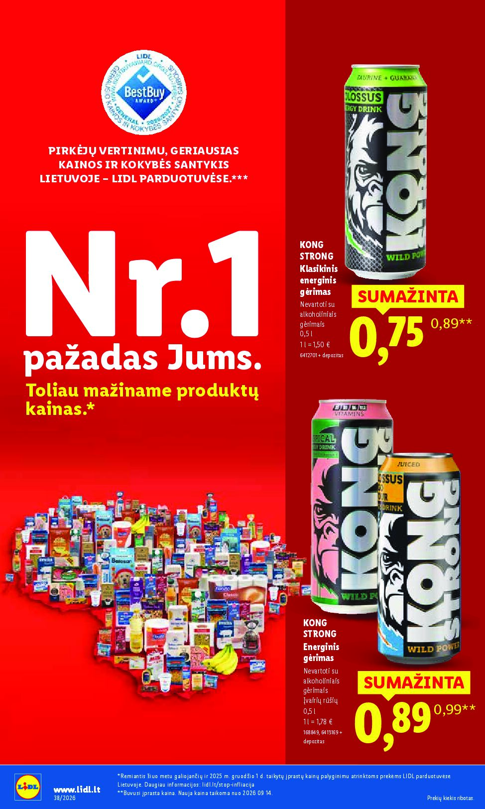 Naujas Lidl leidinys - MAISTO PREKIŲ PASIŪLYMAI Nr.38 – 18 puslapis