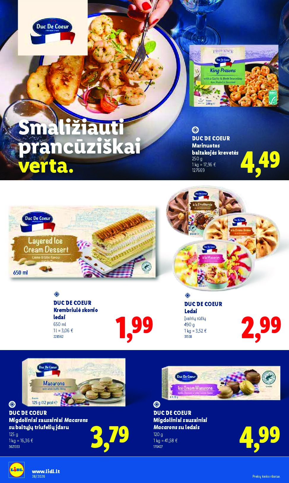 Naujas Lidl leidinys - MAISTO PREKIŲ PASIŪLYMAI Nr.38 – 24 puslapis