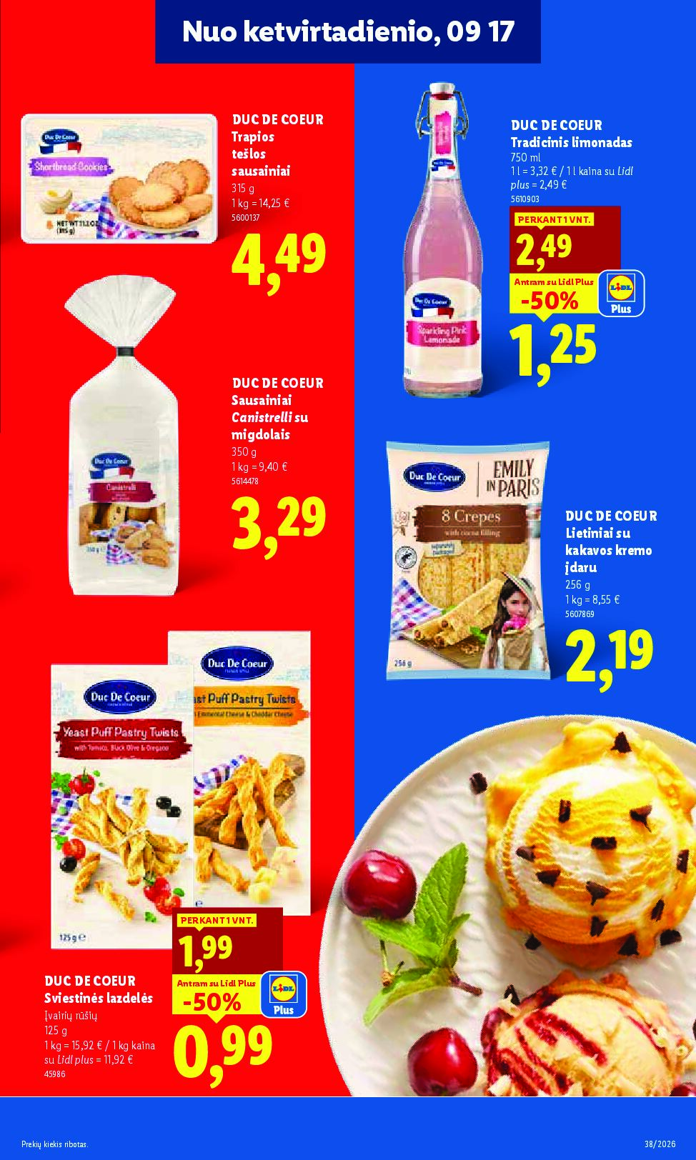 Naujas Lidl leidinys - MAISTO PREKIŲ PASIŪLYMAI Nr.38 – 25 puslapis