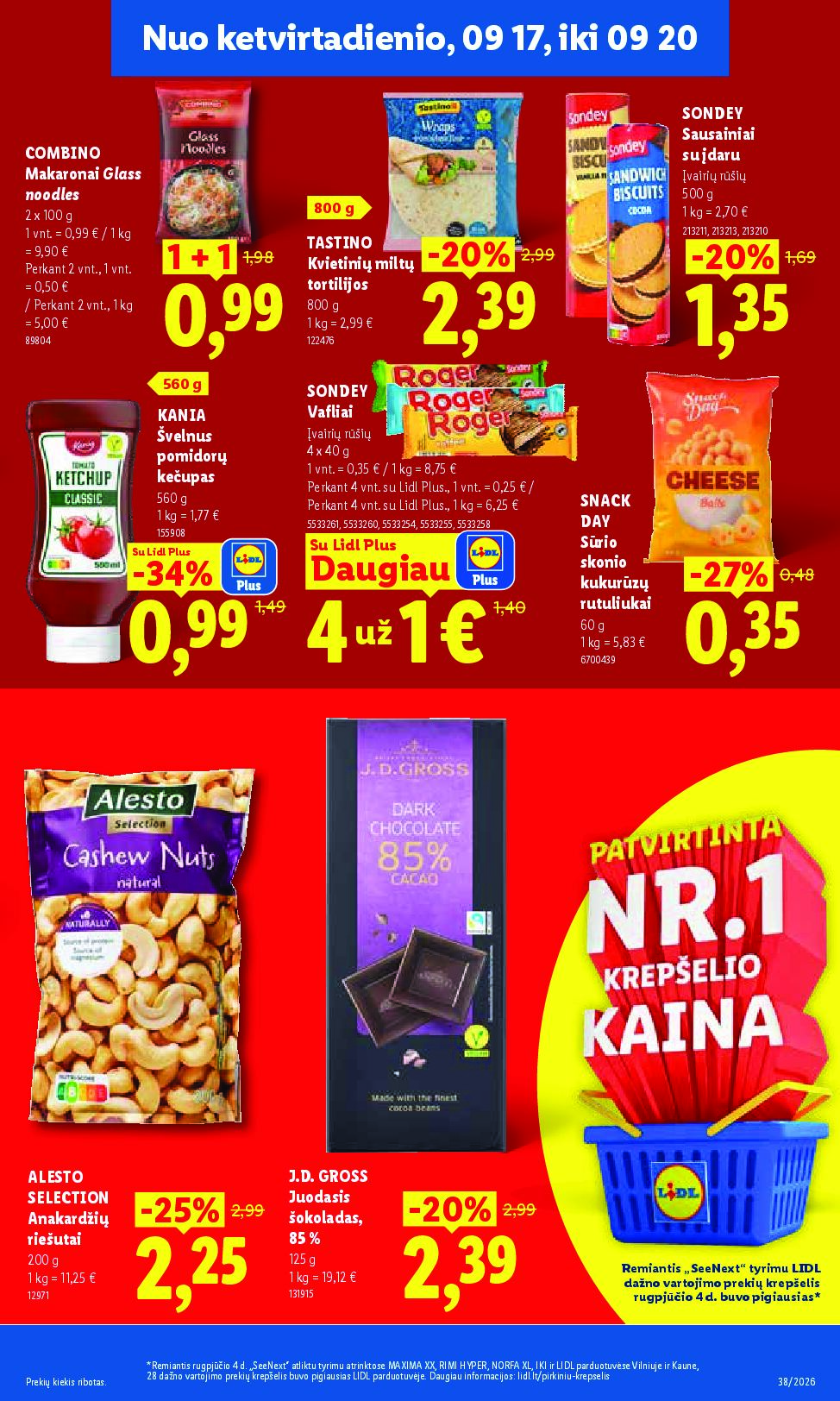 Naujas Lidl leidinys - MAISTO PREKIŲ PASIŪLYMAI Nr.38 – 27 puslapis