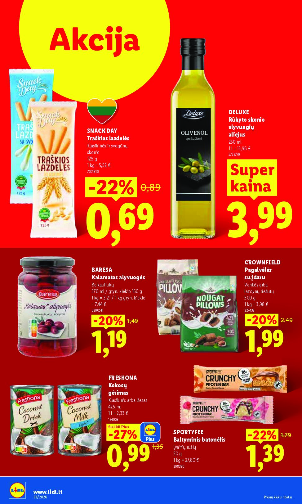 Naujas Lidl leidinys - MAISTO PREKIŲ PASIŪLYMAI Nr.38 – 30 puslapis