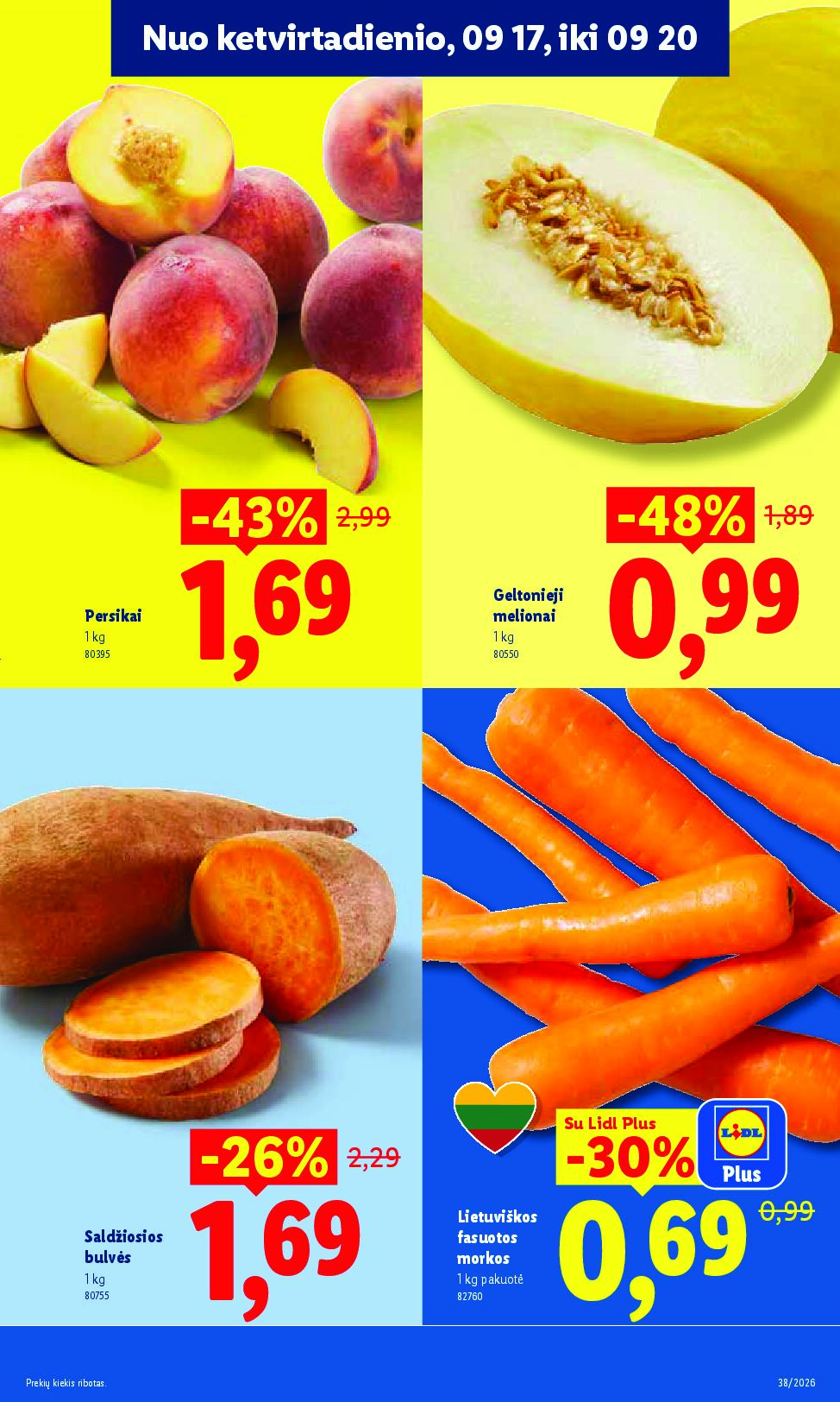 Naujas Lidl leidinys - MAISTO PREKIŲ PASIŪLYMAI Nr.38 – 35 puslapis
