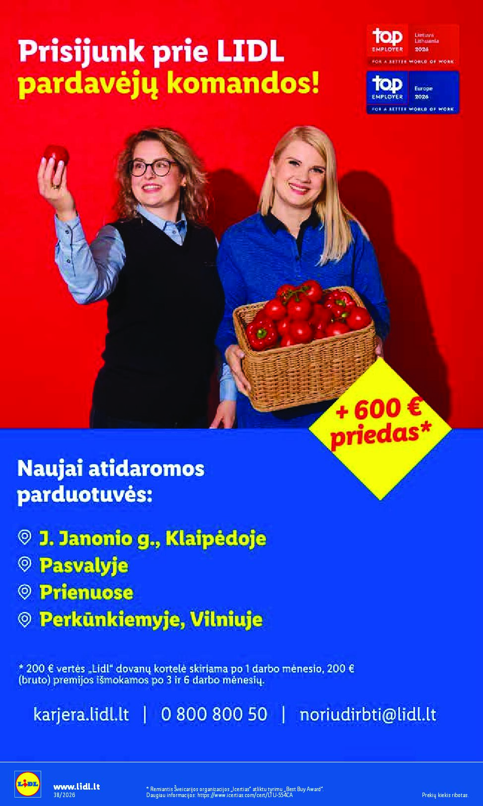 Naujas Lidl leidinys - MAISTO PREKIŲ PASIŪLYMAI Nr.38 – 4 puslapis