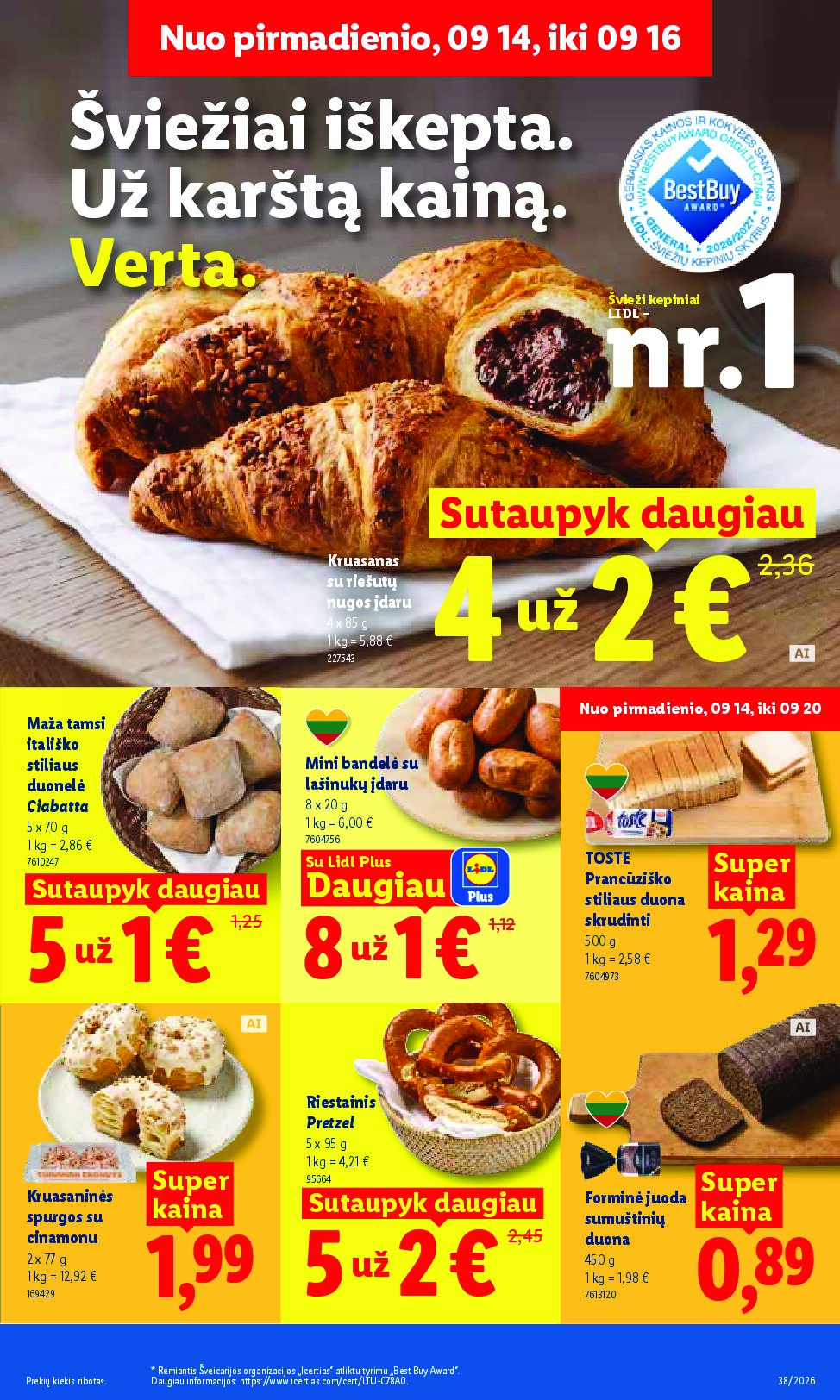 Naujas Lidl leidinys - MAISTO PREKIŲ PASIŪLYMAI Nr.38 – 5 puslapis