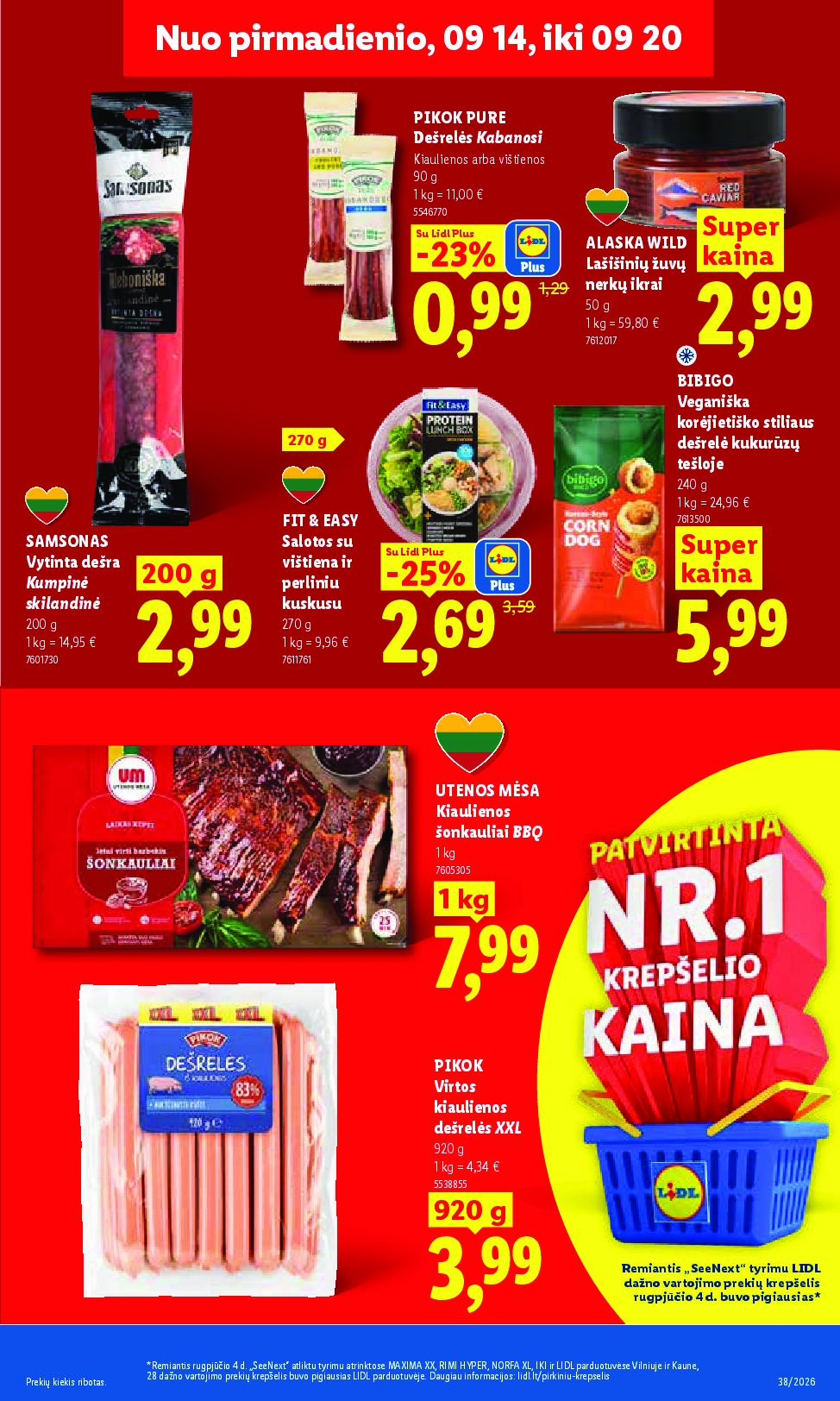 Naujas Lidl leidinys - MAISTO PREKIŲ PASIŪLYMAI Nr.38 – 7 puslapis