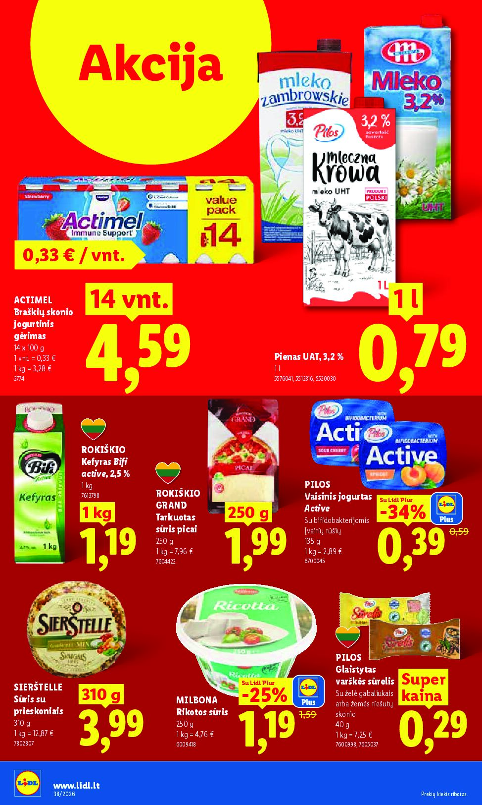 Naujas Lidl leidinys - MAISTO PREKIŲ PASIŪLYMAI Nr.38 – 8 puslapis