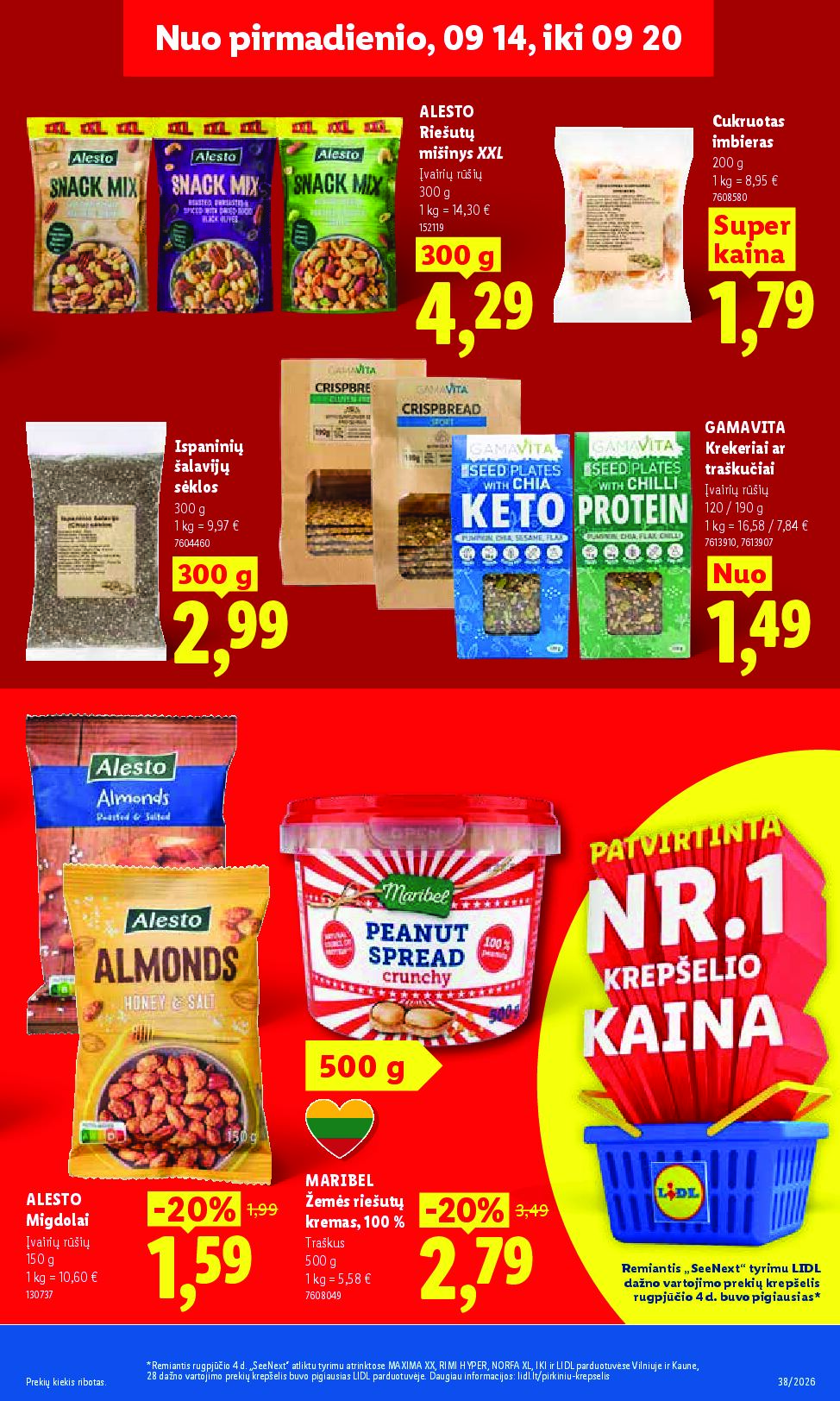 Naujas Lidl leidinys - MAISTO PREKIŲ PASIŪLYMAI Nr.38 – 9 puslapis