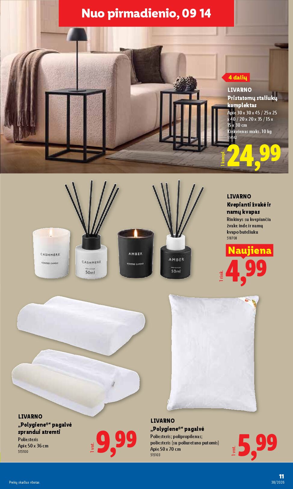 Naujas Lidl leidinys - NE MAISTO PREKIŲ PASIŪLYMAI Nr.38 – 11 puslapis