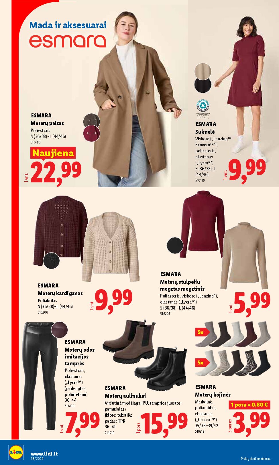 Naujas Lidl leidinys - NE MAISTO PREKIŲ PASIŪLYMAI Nr.38 – 18 puslapis