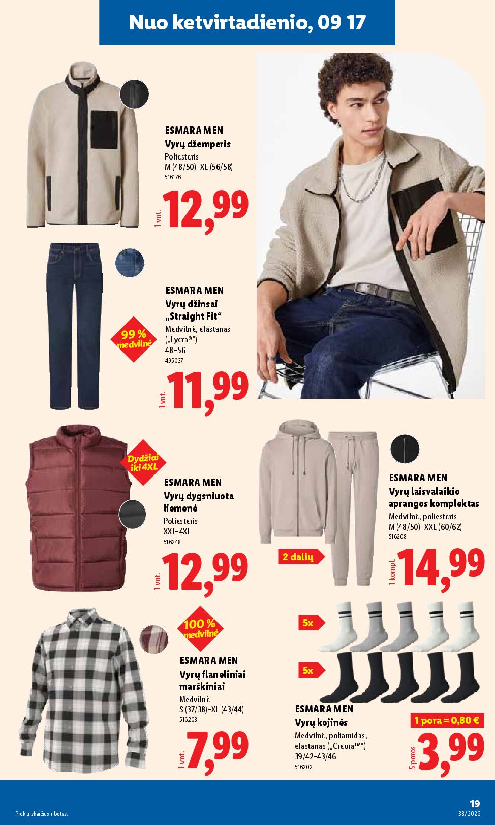 Naujas Lidl leidinys - NE MAISTO PREKIŲ PASIŪLYMAI Nr.38 – 19 puslapis