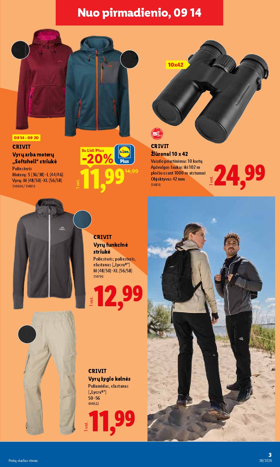 Naujas Lidl leidinys - NE MAISTO PREKIŲ PASIŪLYMAI Nr.38 – 3 puslapis