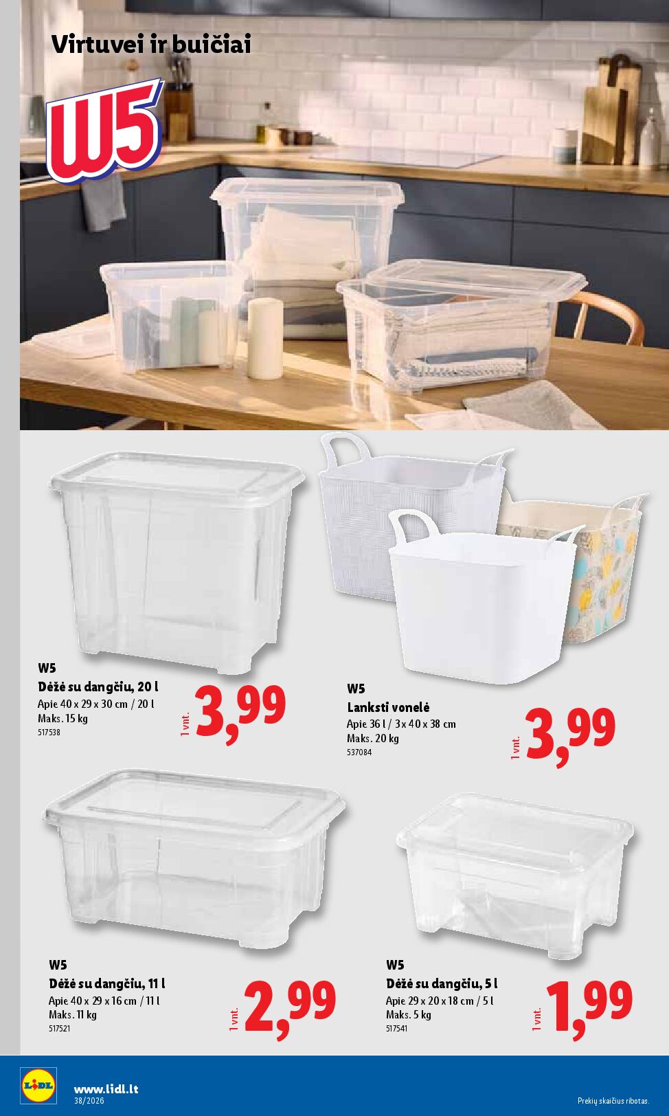 Naujas Lidl leidinys - NE MAISTO PREKIŲ PASIŪLYMAI Nr.38 – 8 puslapis