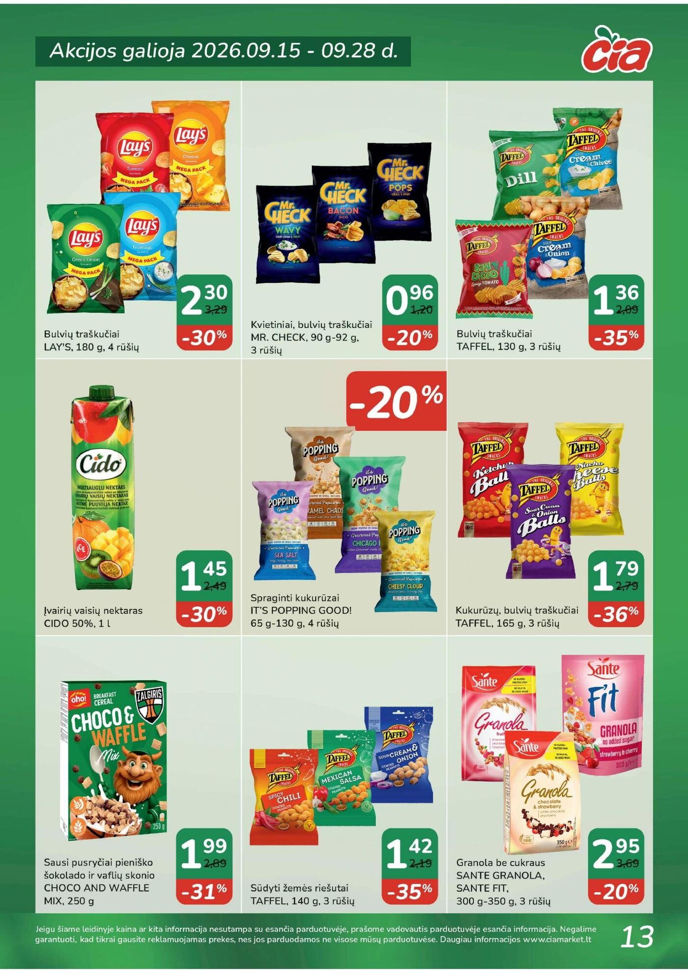ČIA MARKET akcijų leidinys Nr. 19 (94) – 11 puslapis