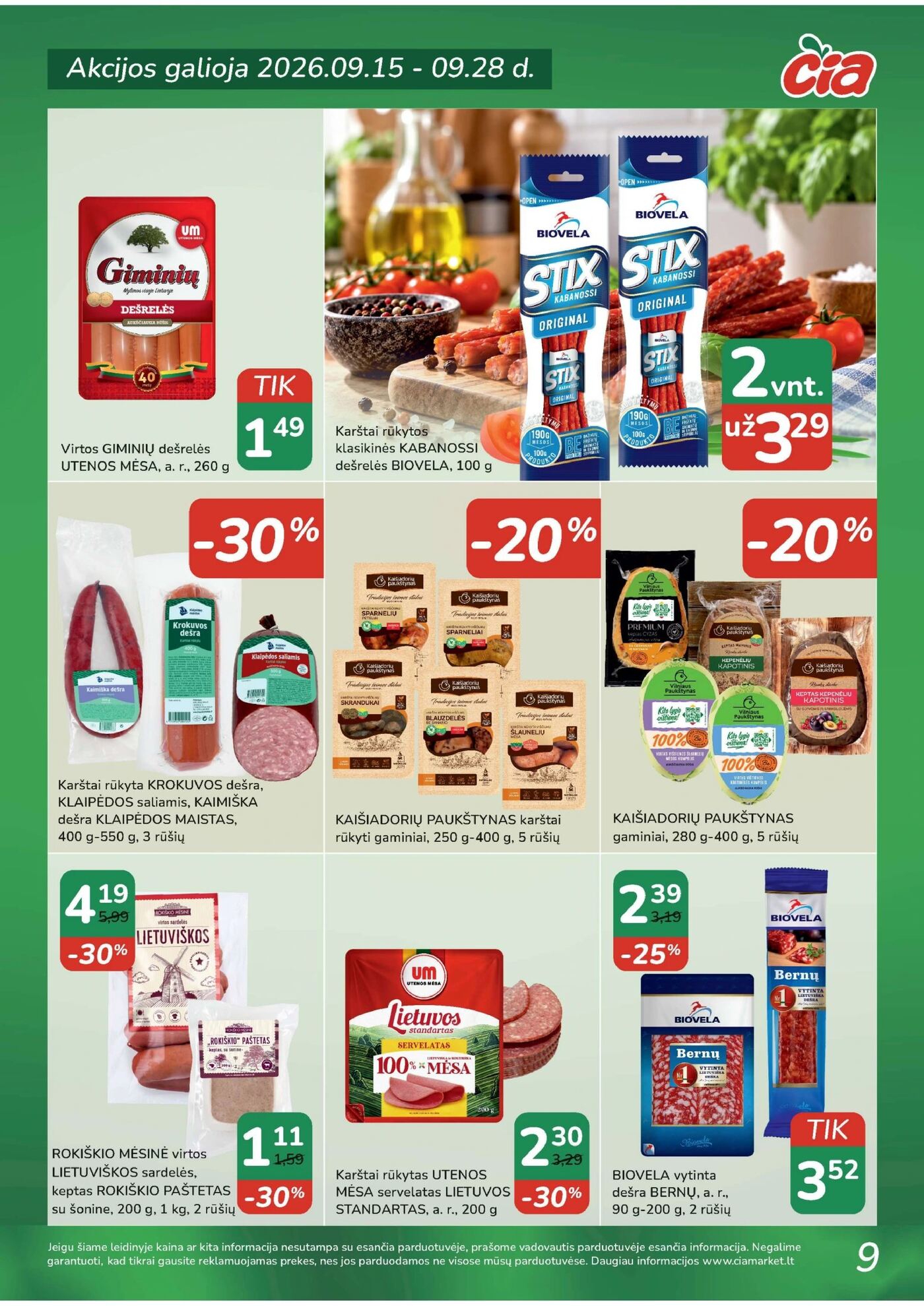 ČIA MARKET akcijų leidinys Nr. 19 (94) – 8 puslapis