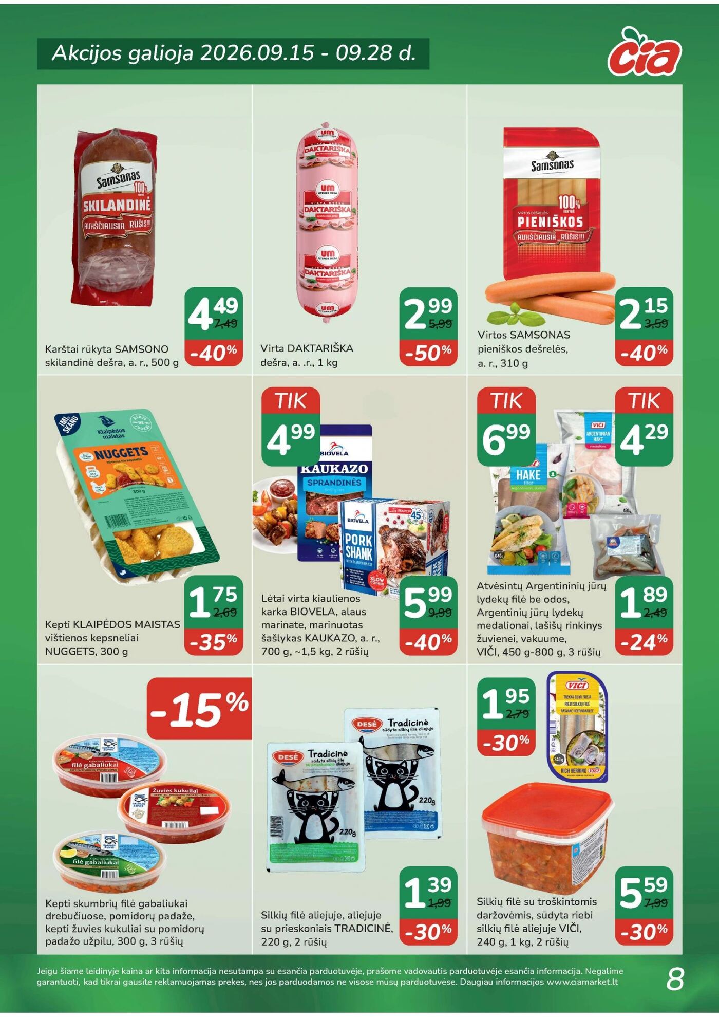 ČIA MARKET akcijų leidinys Nr. 19 (94) – 9 puslapis